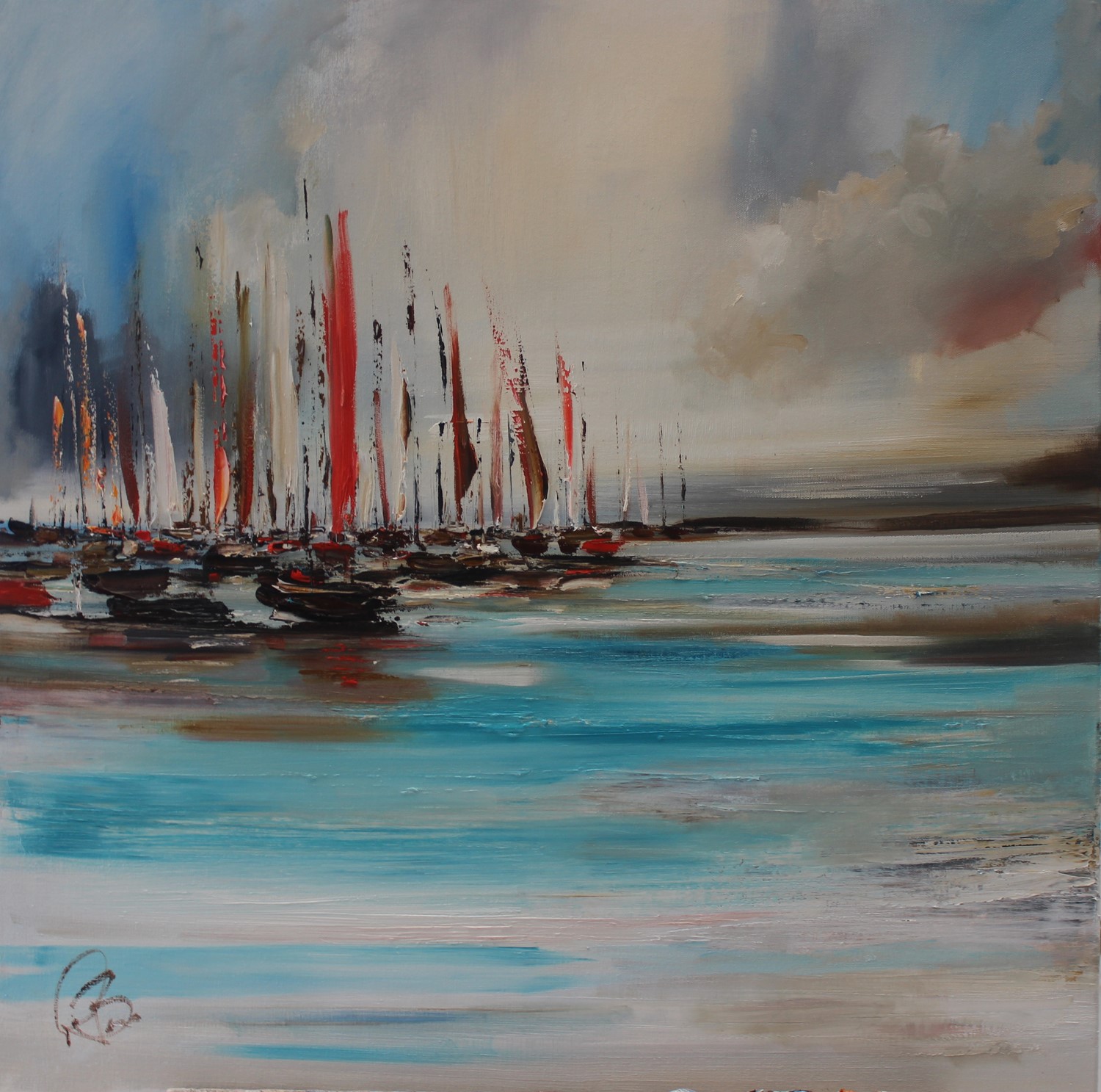 'Sails Out' by artist Rosanne Barr